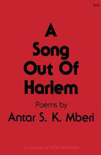 Cover image for A Song Out of Harlem