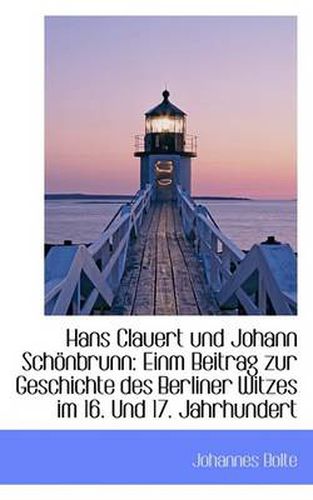 Cover image for Hans Clauert Und Johann Schonbrunn