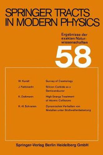 Cover image for Springer Tracts in Modern Physics: Ergebnisse Der Exakten Naturwissenschaften