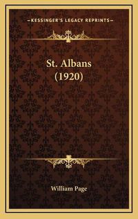 Cover image for St. Albans (1920)