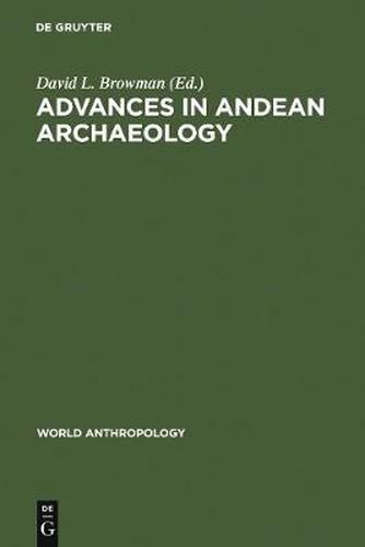 Cover image for Advances in Andean Archaeology