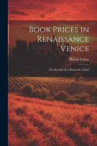 Cover image for Book Prices in Renaissance Venice