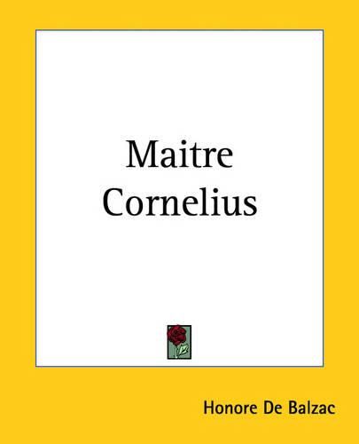 Cover image for Maitre Cornelius