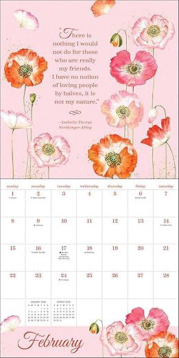 The Quotable Jane Austen 2026 Wall Calendar