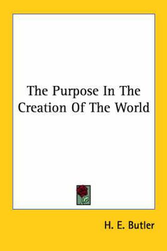 Cover image for The Purpose In The Creation Of The World