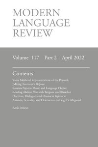 Cover image for Modern Language Review (117: 2) April 2022