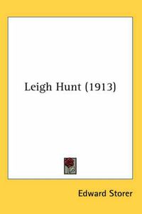 Cover image for Leigh Hunt (1913)