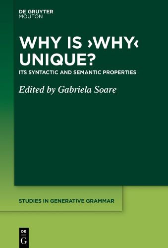 Cover image for Why is 'Why' Unique?: Its Syntactic and Semantic Properties