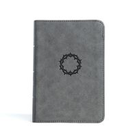 Cover image for CSB Large Print Compact Reference Bible, Stone Leathertouch