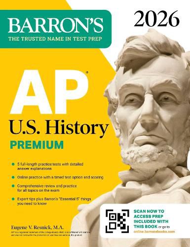 Cover image for AP U.S. History Premium, 2026: Prep Book with 5 Practice Tests + Comprehensive Review + Online Practice