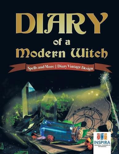 Cover image for Diary of a Modern Witch Spells and More Diary Vintage Design