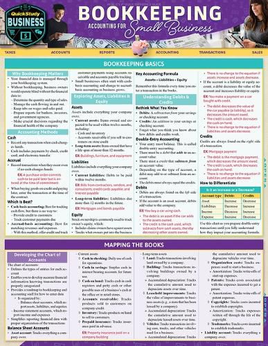 Cover image for Bookkeeping - Accounting for Small Business: A Quickstudy Laminated Reference Guide