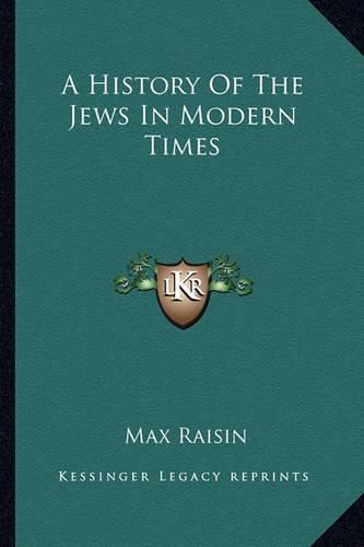 Cover image for A History of the Jews in Modern Times