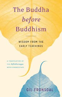 Cover image for The Buddha before Buddhism: Wisdom from the Early Teachings