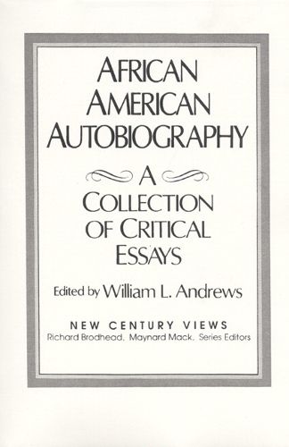 Cover image for African-American Autobiography: A Collection of Critical Essays