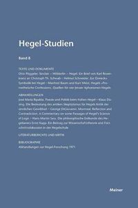 Cover image for Hegel-Studien / Hegel-Studien Band 8 (1973)