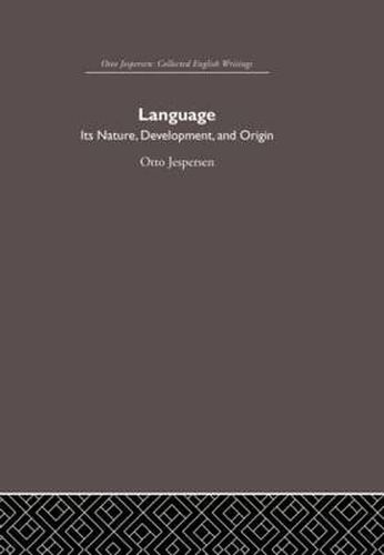 Cover image for Language: Its Nature, Development, and Origin