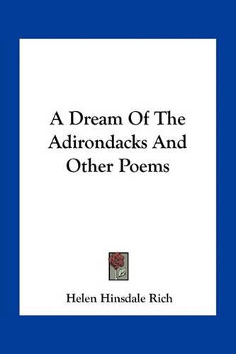 Cover image for A Dream of the Adirondacks and Other Poems