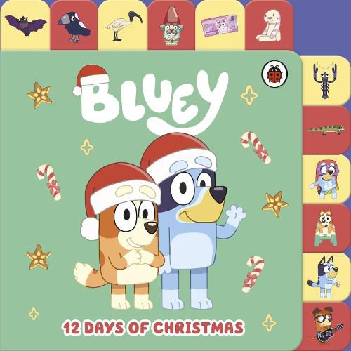 Cover image for Bluey: 12 Days of Christmas Tabbed Board Book