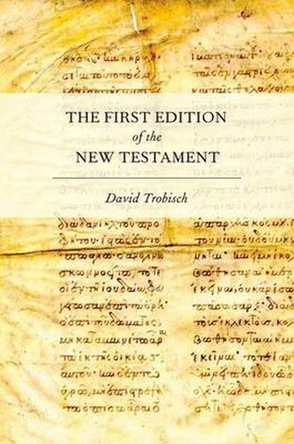 Cover image for The First Edition of the New Testament