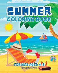 Cover image for Summer Coloring Book for Kids Ages 4-8