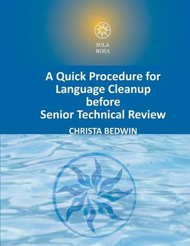 Cover image for A Quick Procedure For Language Cleanup before Senior Technical Review