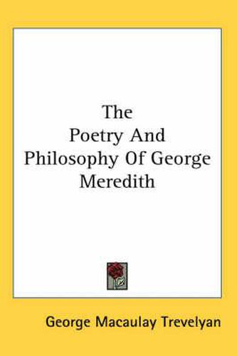 Cover image for The Poetry and Philosophy of George Meredith