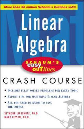 Cover image for Schaum's Easy Outline of Linear Algebra