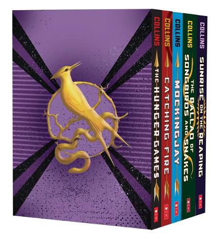 Cover image for Hunger Games 5-Book Paperback Box Set (the Hunger Games, Catching Fire, Mockingjay, the Ballad of Songbirds and Snakes, Sunrise on the Reaping)