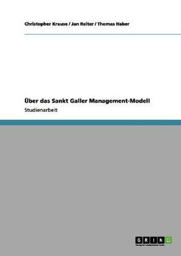 Cover image for UEber das Sankt Galler Management-Modell