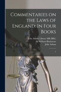 Cover image for Commentaries on the Laws of England