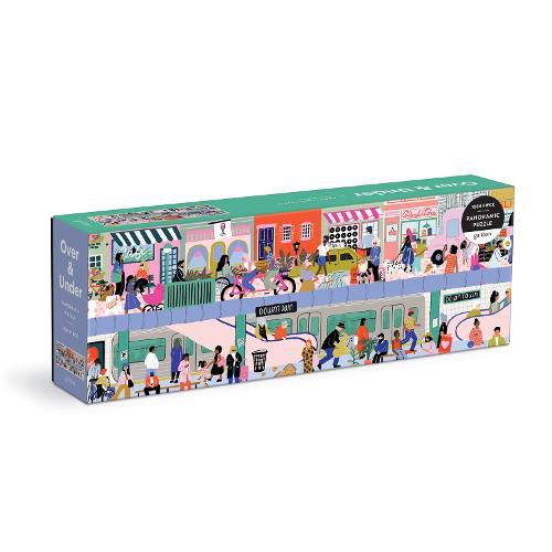 Cover image for Over & Under 1000 Piece Panoramic Puzzle