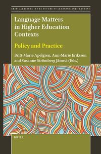 Cover image for Language Matters in Higher Education Contexts: Policy and Practice