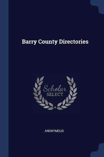Cover image for Barry County Directories