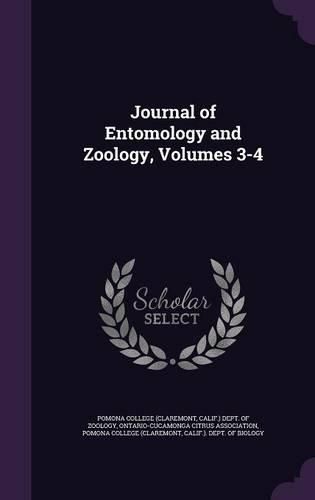 Cover image for Journal of Entomology and Zoology, Volumes 3-4
