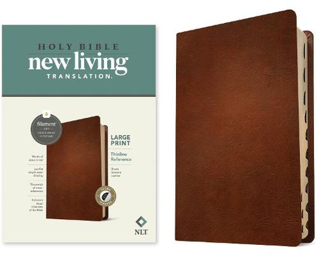 Cover image for NLT Large Print Thinline Reference Bible, Filament Edition