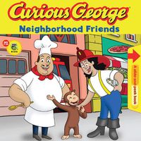 Cover image for Curious George Neighborhood Friends (CGTV Pull Tab Board Book)