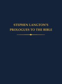 Cover image for Stephen Langton's Prologues to the Bible