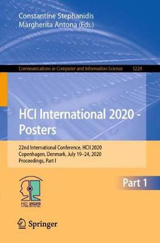 Cover image for HCI International 2020 - Posters: 22nd International Conference, HCII 2020, Copenhagen, Denmark, July 19-24, 2020, Proceedings, Part I