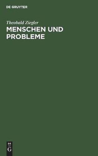 Cover image for Menschen und Probleme