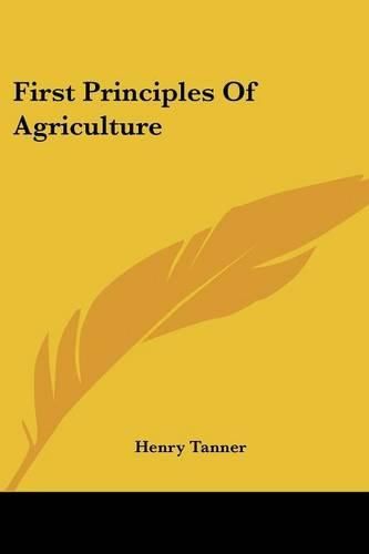 Cover image for First Principles of Agriculture