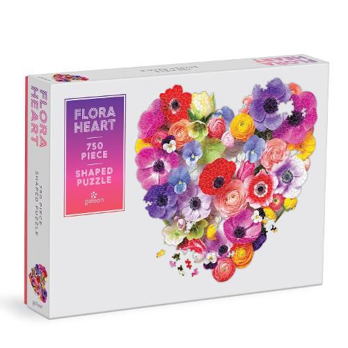 Cover image for Flora Heart 750 Piece Shaped Puzzle