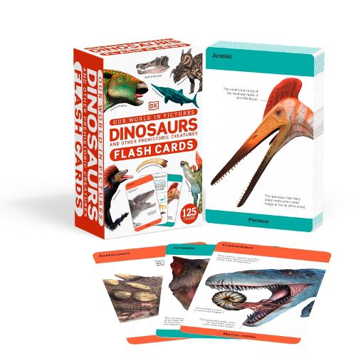 Cover image for Our World in Pictures Dinosaurs and Other Prehistoric Creatures Flash Cards