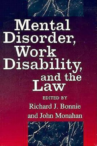 Cover image for Mental Disorder, Work Disability and the Law