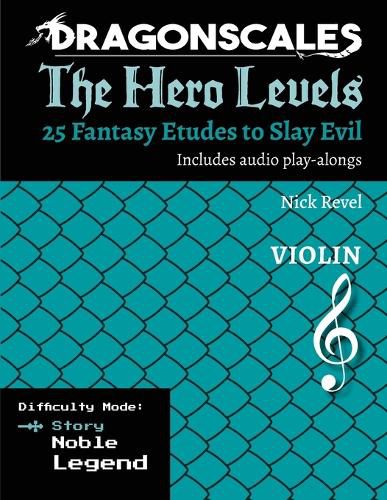 Cover image for DragonScales, The Hero Levels, Violin Story