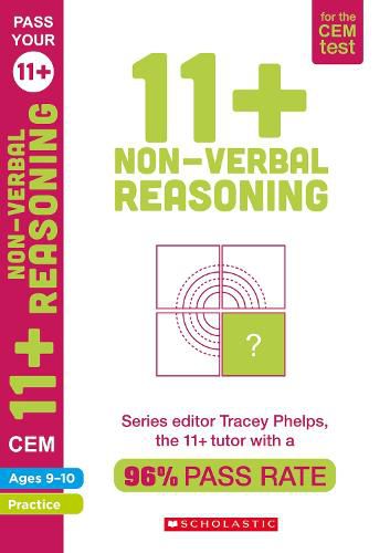 Cover image for 11+ Non-Verbal Reasoning Practice and Assessment for the CEM Test Ages 09-10