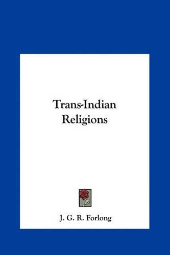 Cover image for Trans-Indian Religions