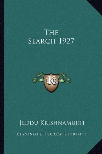 Cover image for The Search 1927