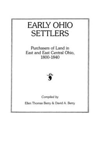 Cover image for Early Ohio Settlers