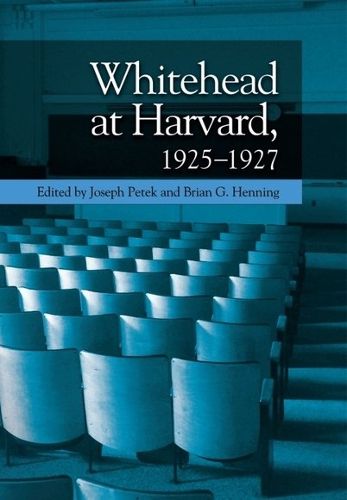 Cover image for Whitehead at Harvard, 1925-1927